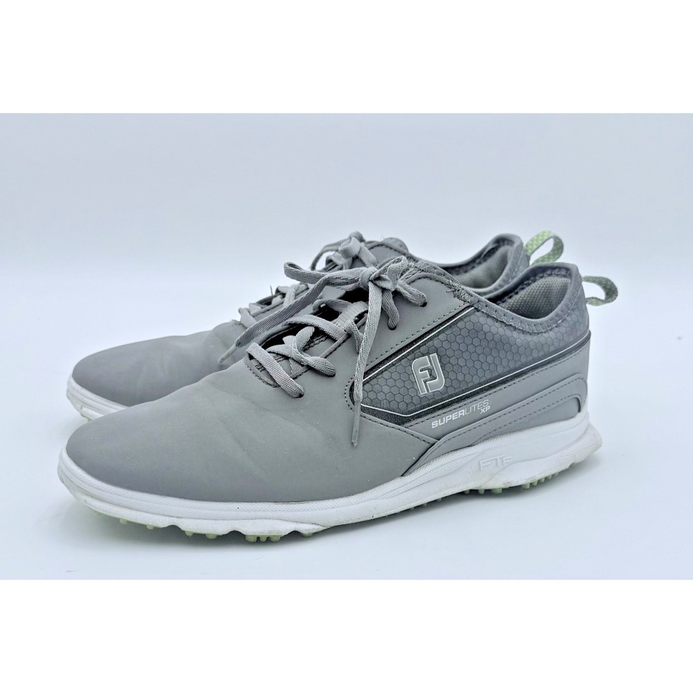 FootJoy SuperLites XP Men's Golf Shoes Size 8 M Gray Spikeless 58086